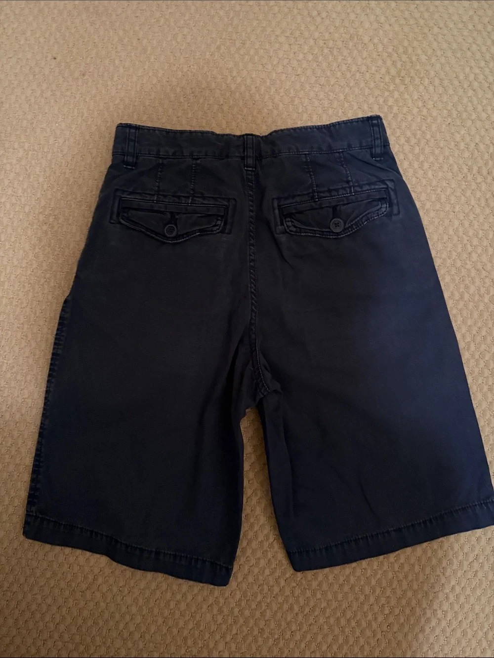 GAP Kids Boys 5 Pocket Cotton Navy Blue Shorts with Adjustable Waist- Size 14